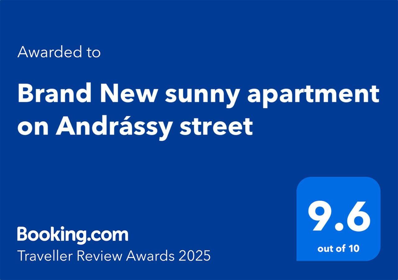 Brand New Sunny Apartment On Andrassy Street Budapešť Exteriér fotografie